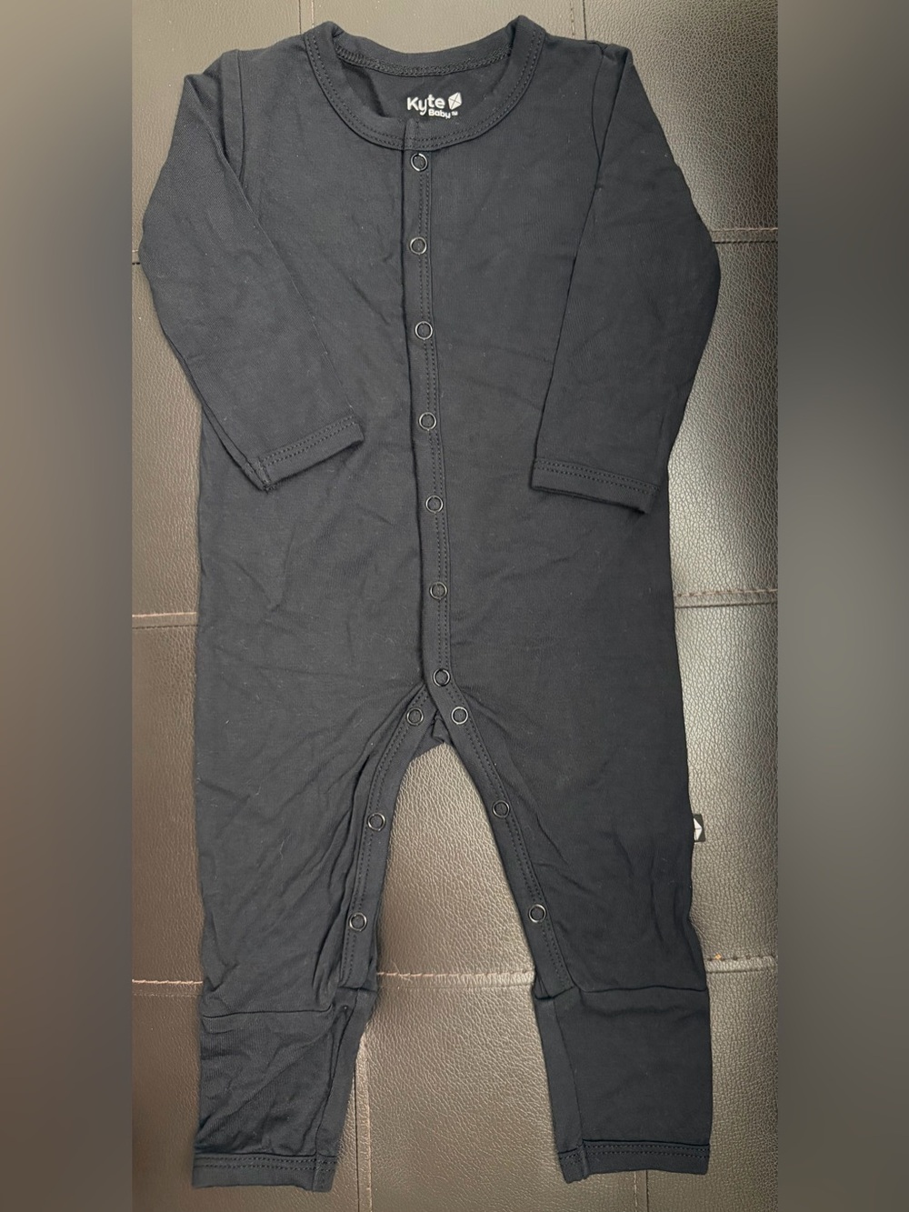 Kyte Baby Bamboo Snap Romper Footie Midnight Black 3-6M Unisex NWOT